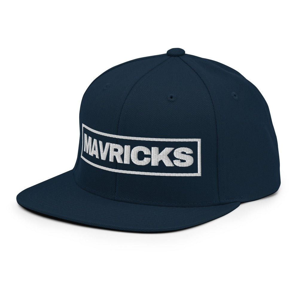 mavricks_snapback_hat_darknavyblue_white_side_profile